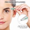 Conjunto de Pinças de Sobrancelhas Bubuxy em Aço Inoxidável com Estojo - Prateado
