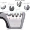 Afiador de Facas Adoric 2-StageMini Profissional com 4 Ranhuras e Base Antiderrapante - Preto