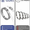 (5m) Kit de Abraçadeira de Mangueira em Aço Inoxidável com 10 Fixadores - Prateado