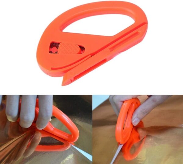 F126X3382_paste_1781809689786_0 (2 Uni.) Estilete de Envelopamento LRP Profissional para Corte de Vinil e Adesivo - Laranja
