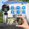 Câmara de Vigilância Mini Full HD 1080p WiFi Deteção de Movimento - Preto