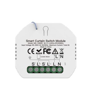 Módulo Interruptor Inteligente Para Cortinas WiFi Tuya Smart 2A