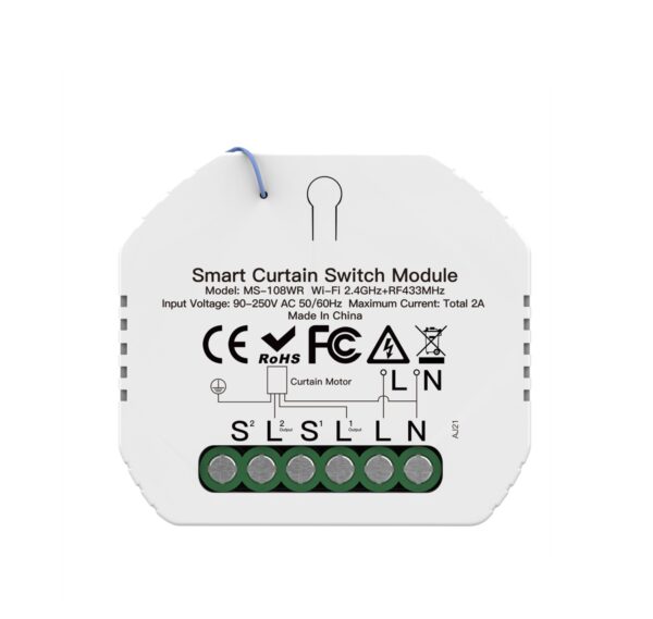 F126X3385_1781809827347_0 Módulo Interruptor Inteligente Para Cortinas WiFi Tuya Smart 2A