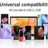 (3m) 4 Cabos USB-C Carregamento Rápido 3.1A Nylon Pack de 4 NIBIKI