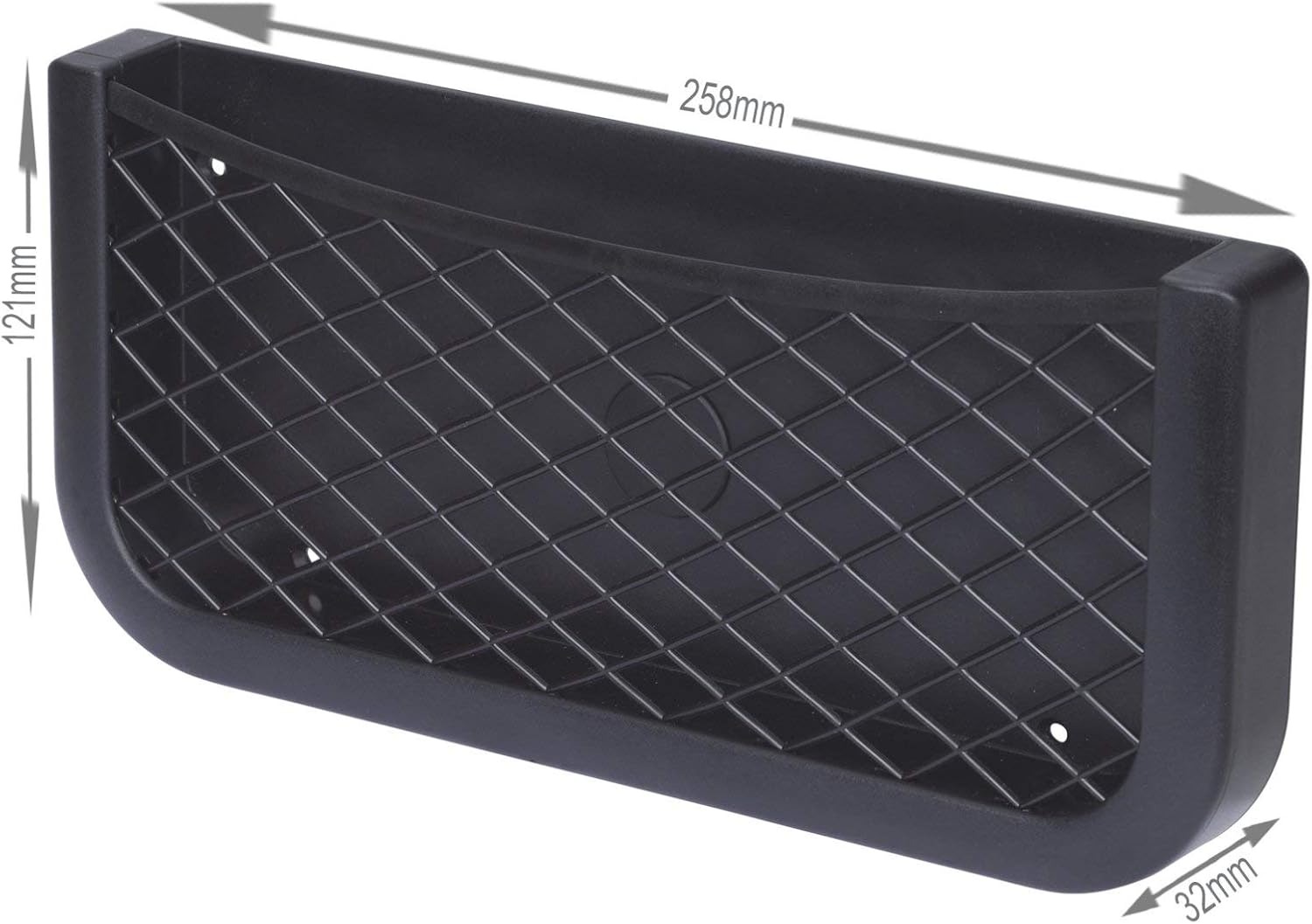 (L) Rede de Arrumação Sunstop C053x Elástica Universal com Adesivo e Parafusos - Preto