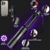 Pack 6 Lanternas UV LEAGY 9 LED Deteção de Manchas e Notas Falsas - Preto