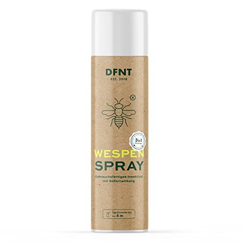 (500 ml) Spray Mata-Vespas DFNT Inseticida de Ação Rápida Interior e Exterior - Transparente