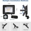 Projetor LED Blivrig XPGGY-20W com Sensor de Movimento IP66 2000LM - Branco Frio