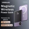 Power Bank Carregamento sem Fios 20W 5000mAh Magsafe Visor Digital