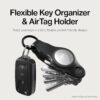 F126X3413_paste_1781689899322_1-1 Organizador de Chaves KeySmart Air Flex Para AirTag Até 5 Chaves - Preto