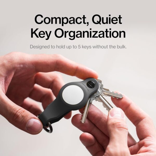 F126X3413_paste_1781689899322_2-1 Organizador de Chaves KeySmart Air Flex Para AirTag Até 5 Chaves - Preto