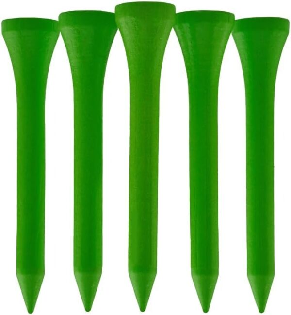 (38 mm) 200 Tees de Golfe TH Golf Bambu Ecológico - Verde Néon