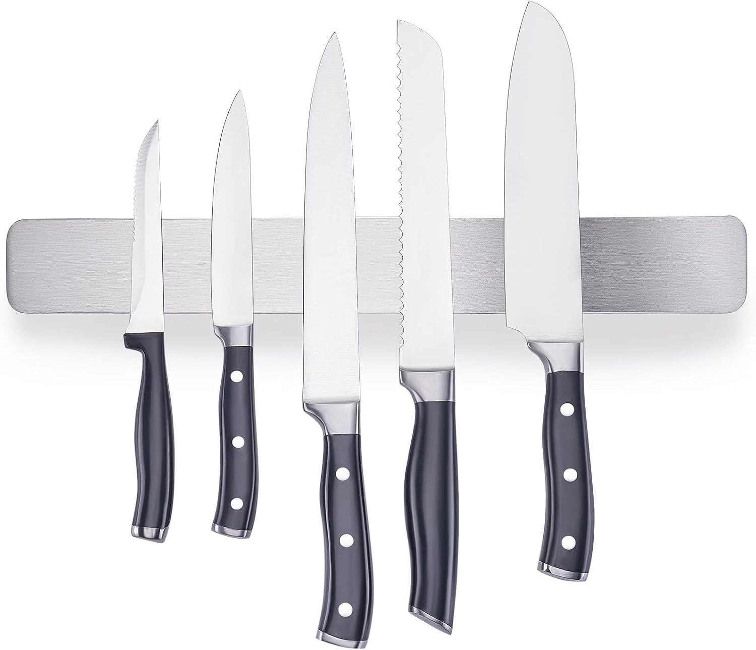 (30 cm) Suporte Magnético para Facas em Aço Inoxidável