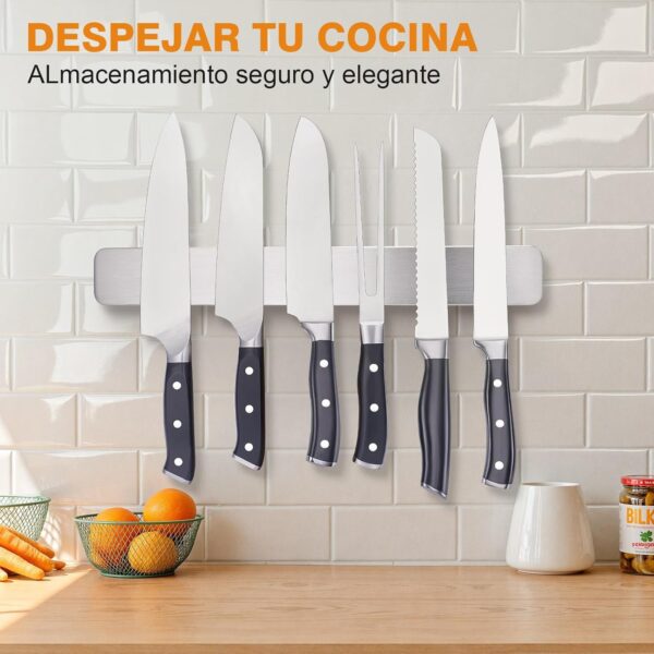 F126X3429_paste_1781695887777_1 (30 cm) Suporte Magnético para Facas em Aço Inoxidável
