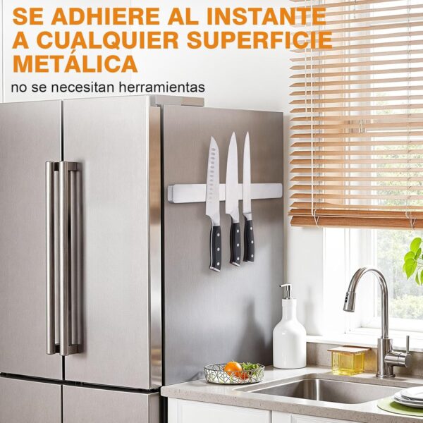 F126X3429_paste_1781695887777_3 (30 cm) Suporte Magnético para Facas em Aço Inoxidável