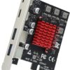 Placa de Expansão USB 3.1 Gen2 10Gbps 2 USB-A 2 USB-C ELUTENG PCIe