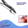 F126X3431_paste_1781812216179_2 Alicate de Cutículas Longivia Profissional Aço Inoxidável com Empurrador - Prateado