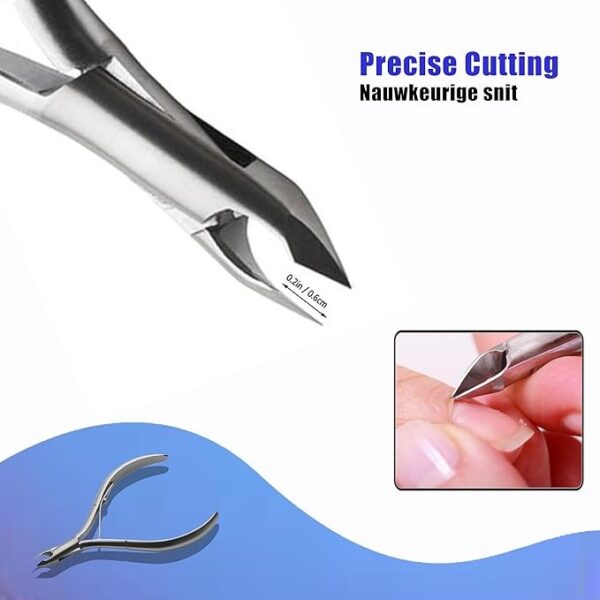 F126X3431_paste_1781812216179_2 Alicate de Cutículas Longivia Profissional Aço Inoxidável com Empurrador - Prateado