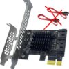 F126X3432_paste_1781696455528_0 Placa de Expansão SATA Xdingjiala ASM1061 2 Portas 6Gbps PCIe x1