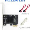 F126X3432_paste_1781696455528_6 Placa de Expansão SATA Xdingjiala ASM1061 2 Portas 6Gbps PCIe x1