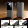 (15000 mAh) Power Bank CFIAI PB-08 22.5W PD com 2 Cabos Embutidos e Ecrã LED - Preto