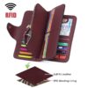 Carteira de Senhora Egoelife Proteção RFID em Pele PU com Porta-Moedas