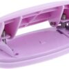 Furador de Papel Ciieeo de 2 Furos em Metal e Silicone Ergonómico - Roxo