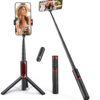(79,5 cm) Tripé de Bastão de Selfie ATUMTEK ATSS087 Bluetooth Extensível e Leve - Vermelho