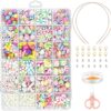 F126X3444_1781812636822_4 550 Peças Kit de Missangas para Pulseiras e Trabalhos Manuais - Colorido