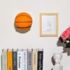 x7 Suporte de Bolas de Parede em Ferro para Basquetebol e Futebol - Preto