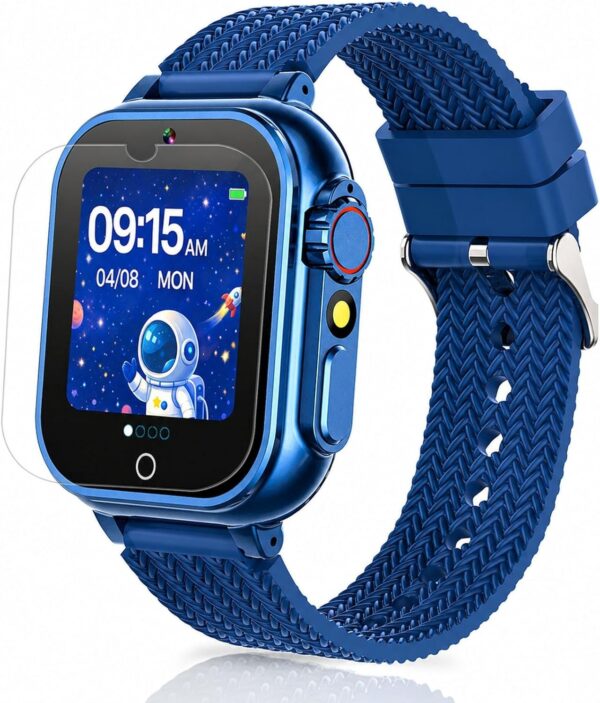 (1.54") Smartwatch Infantil iCHOMKE QK-H15A 26 Jogos e Câmara HD - Azul