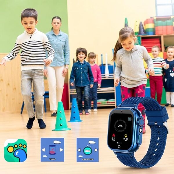 (1.54") Smartwatch Infantil iCHOMKE QK-H15A 26 Jogos e Câmara HD - Azul