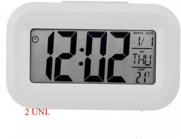 F126X3462_paste_1781813337740_0 (x2) Despertador Digital Ecrã LED Temperatura e Função Snooze TDCuizent 278H492668