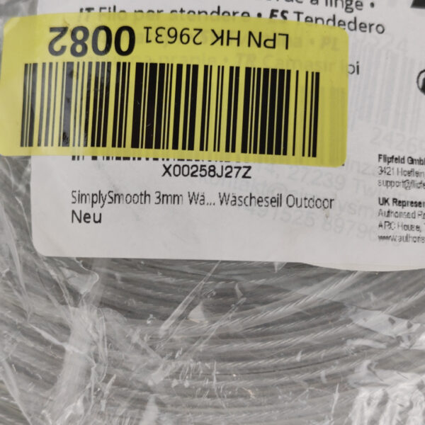 Corda para Estendal 70 M Cinzenta