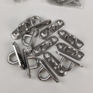 Conjunto de Argolas e Suportes de Fixação Em Aço Inox