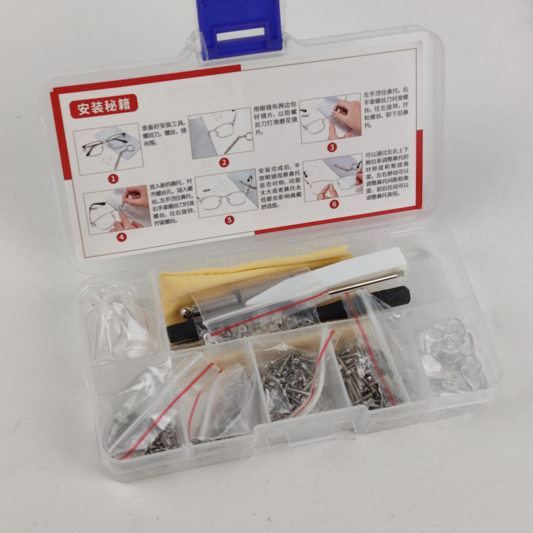 Kit de Reparação de Óculos 527 Peças