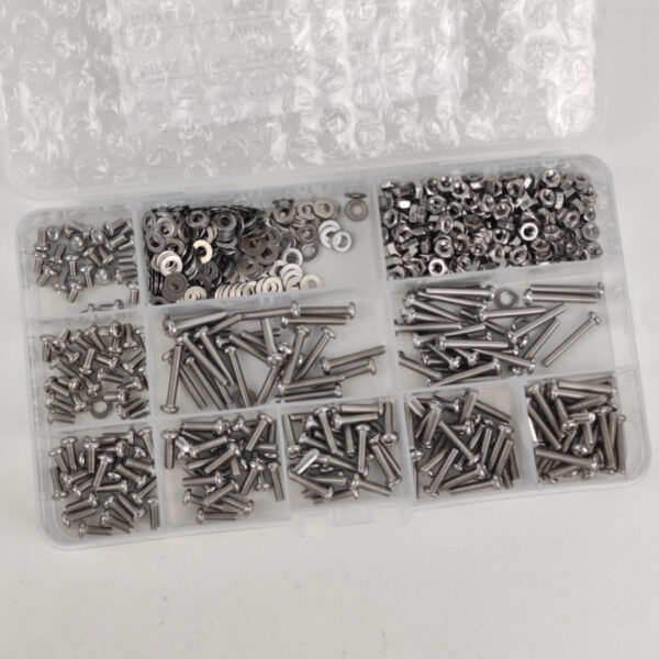 F126X3487_1782252842625_0 Kit de Parafusos Porcas e Anilhas Inox M3 Assortidos 765 Peças