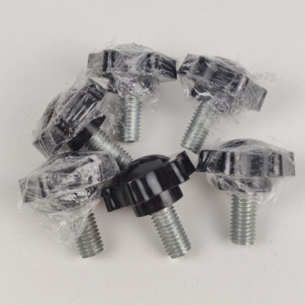 Parafusos de Aperto Manual M10 X 20 Mm Pretos Com Manípulo
