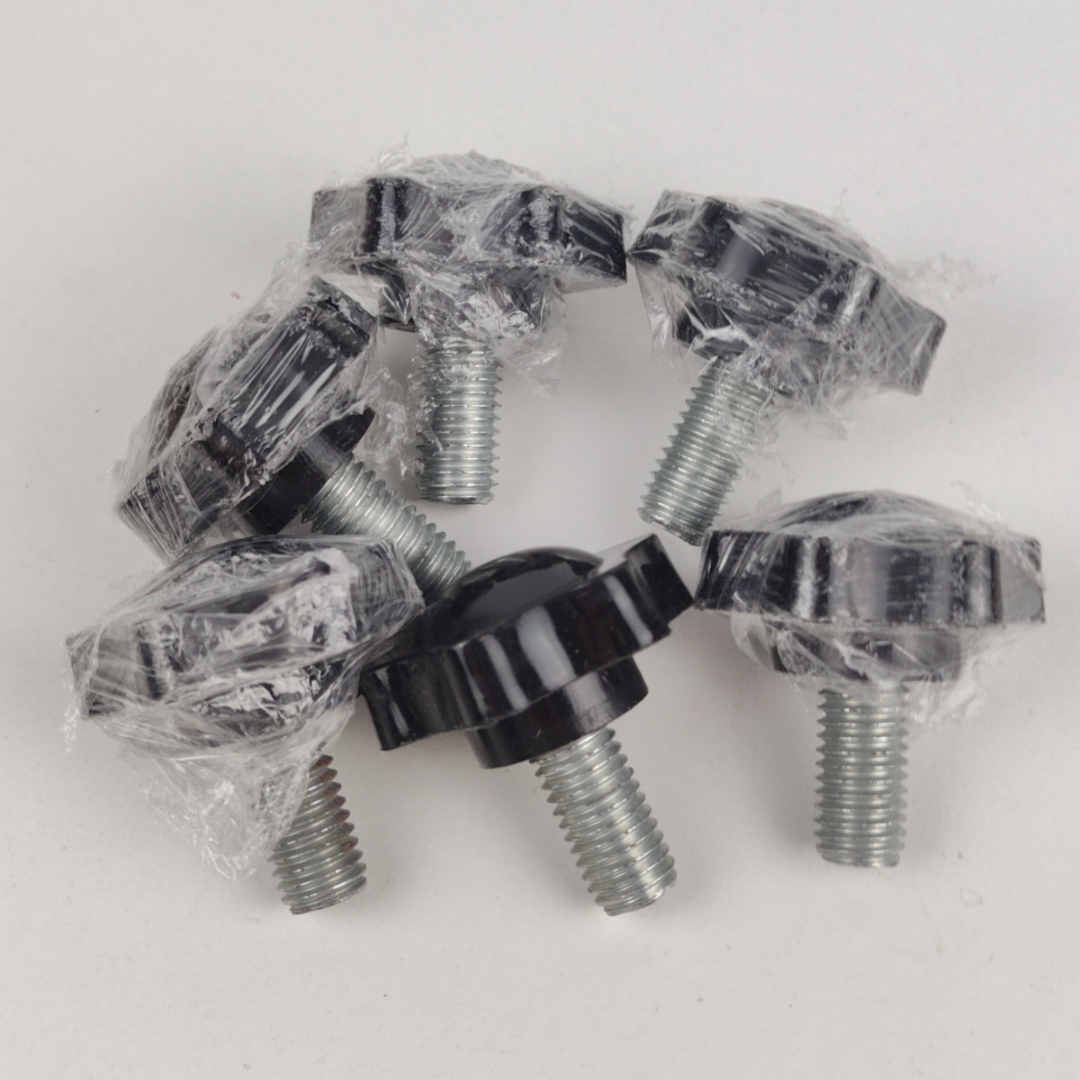 Parafusos de Aperto Manual M10 X 20 Mm Pretos Com Manípulo