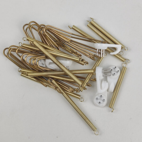 Kit de Ganchos de Mola para Parede Dourados 8 Polegadas
