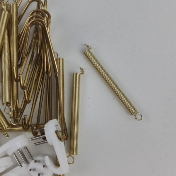 Kit de Ganchos de Mola para Parede Dourados 8 Polegadas