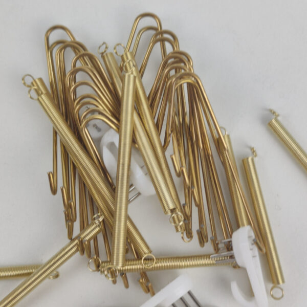 Kit de Ganchos de Mola para Parede Dourados 8 Polegadas