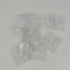 Conjunto de 12 Ganchos Adesivos Transparentes