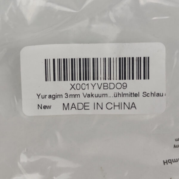Mangueira de Vácuo 3x7 mm Preta 5 Metros