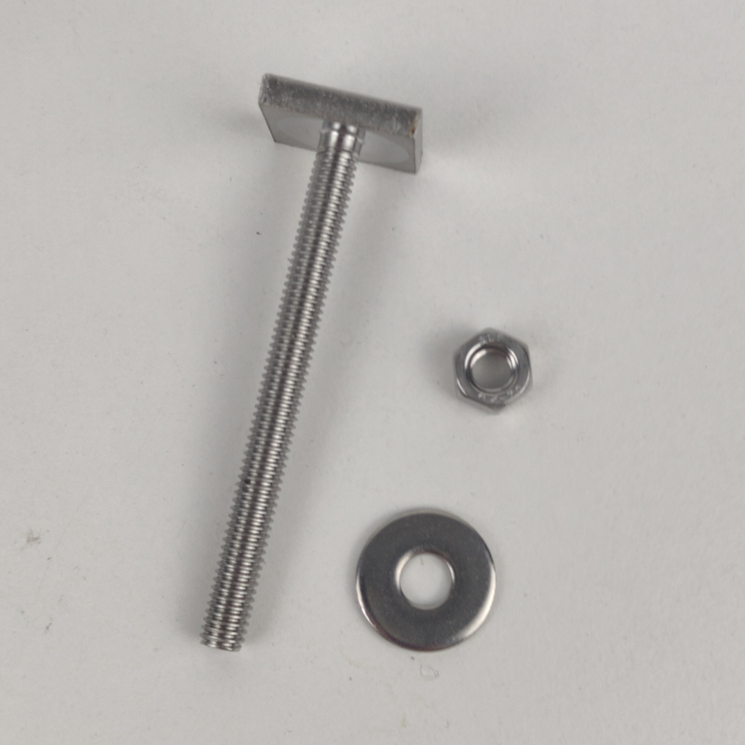 Pack Parafuso em T Com Porca e Anilha Em Aço Inox