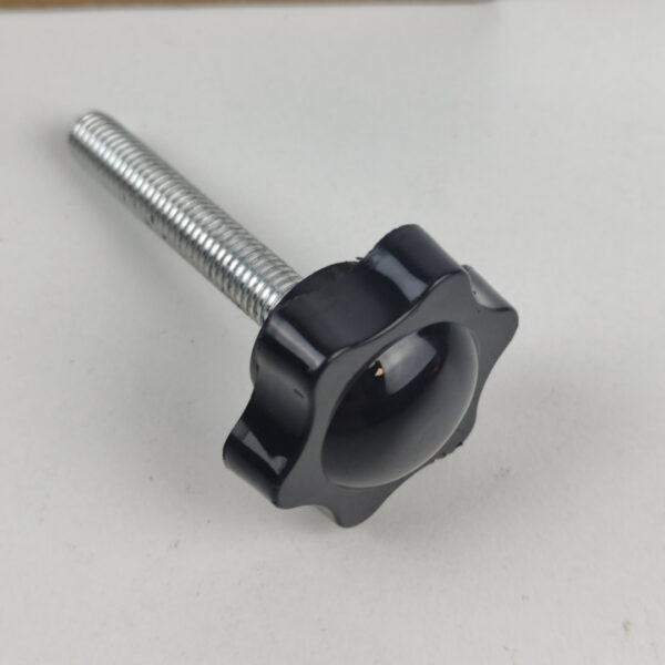 Parafuso de Aperto Manual M8x50mm Preto 10 Peças