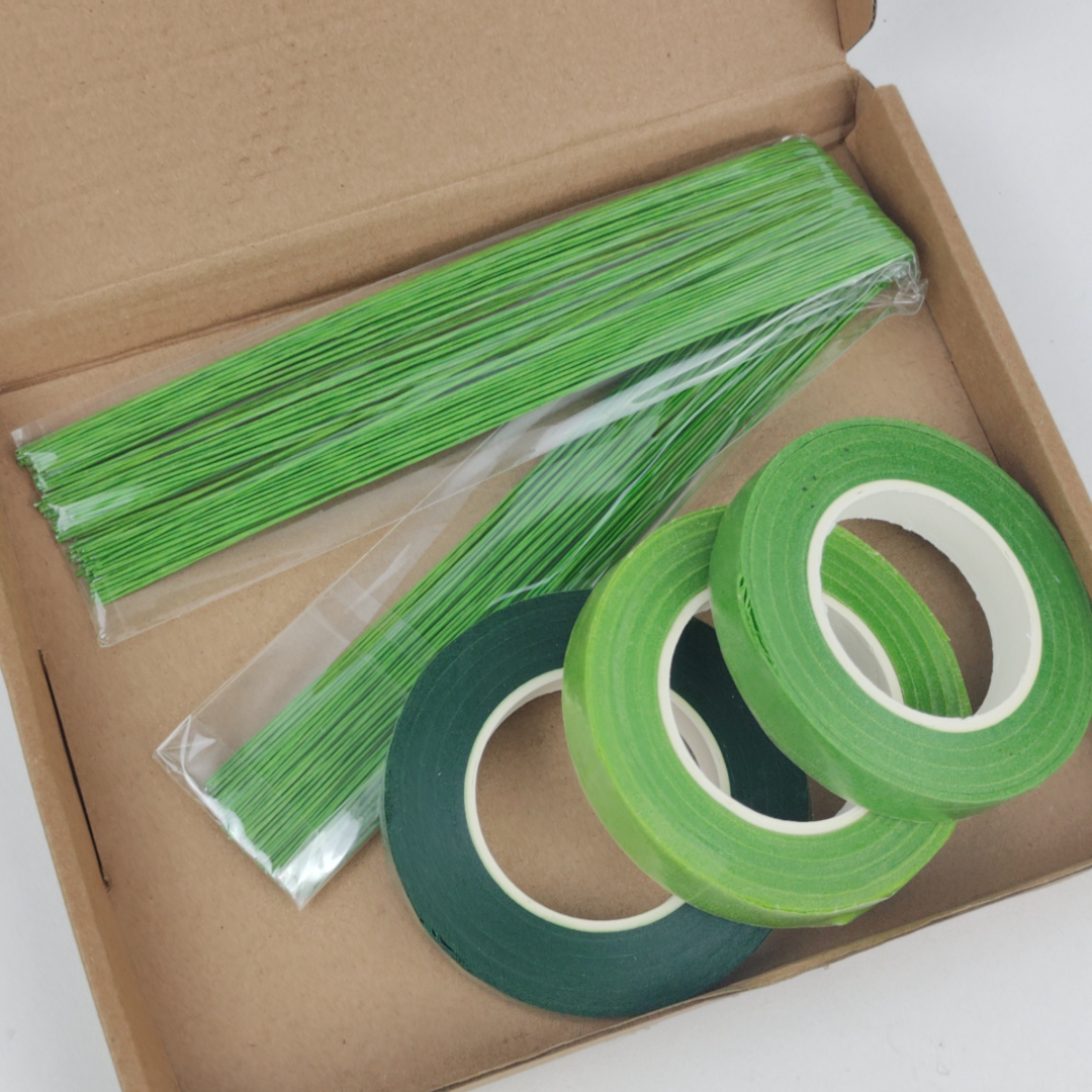 Fita para Jardinagem Verde e Fios de Arame Decorativos