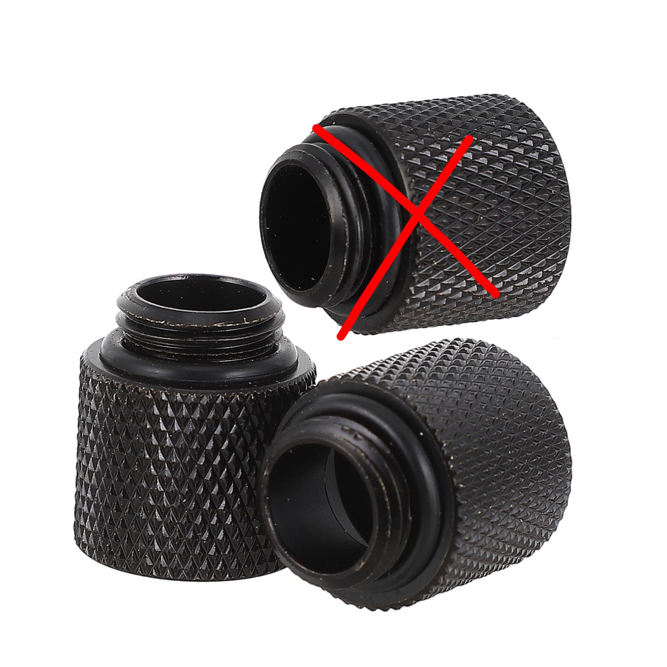 (2 Uni) Extensor G1/4 para Refrigeração Líquida PC em Latão