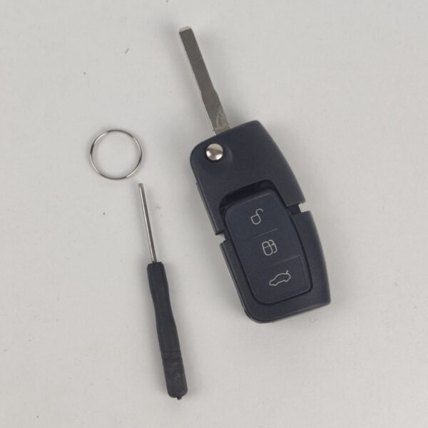 Chave Canivete de Carro 3 Botões Com Lâmina Metálica