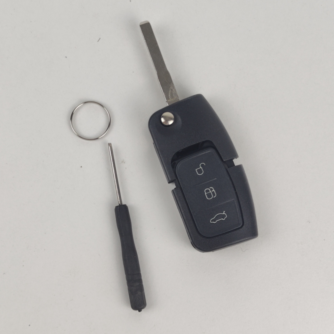 Chave Canivete de Carro 3 Botões Com Lâmina Metálica